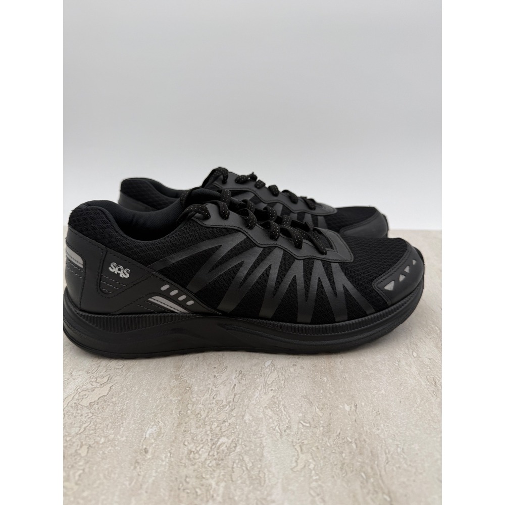 SAS Pursuit Mens Walking Shoes Black Vibram Stability Sneakers 9 D